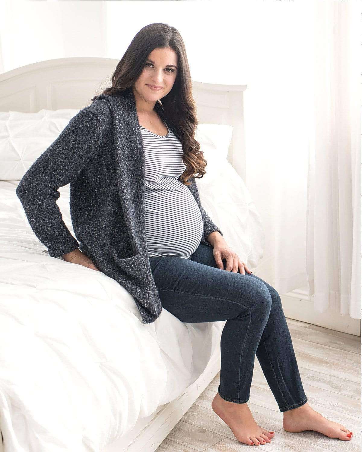 Tupelo Honey Sunday Brunch Cardigan SLATE BLUE / S Sweater