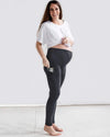 Tupelo Honey Everyday Maternity Pocket Leggings DARK GRAY / XS Pant