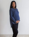 Tupelo Honey Bamboo Maternity Henley Long Sleeve Top