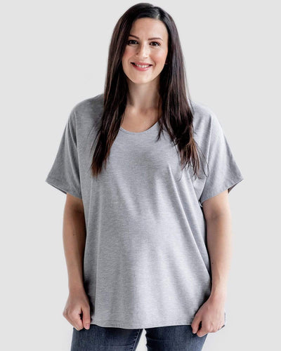 Tupelo Honey Boardwalk Maternity Dolman Tee GRAY HEATHER / XS Short Sleeve Top