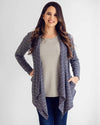 Tupelo Honey Essential Maternity Cardigan CHANNEL STRIPE / XS Cardigans