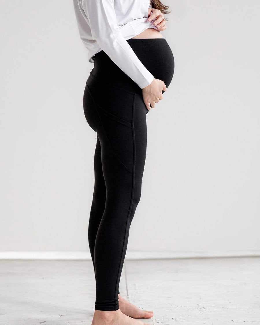 Tupelo Honey Everyday Maternity Pocket Leggings DARK GRAY / XS Pant