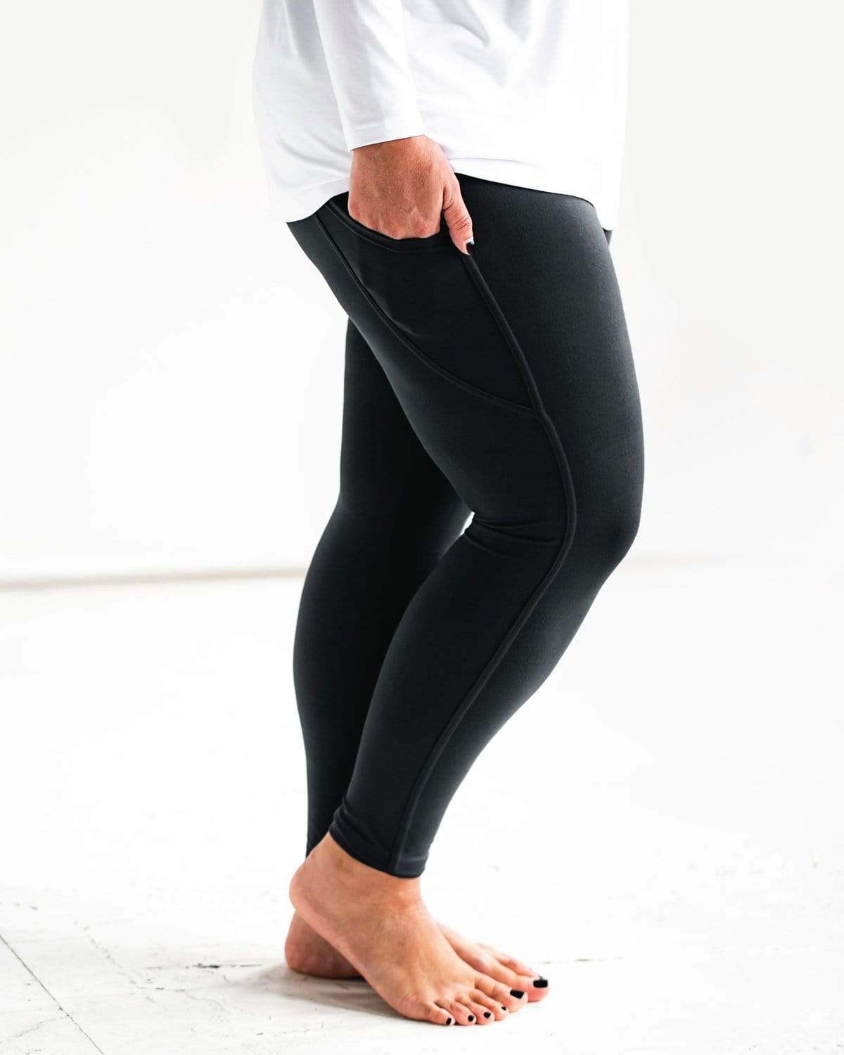 Over The Belly Pregnancy Yoga Pants with Pockets Soft Activewear