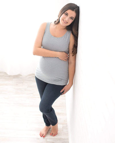 Tupelo Honey Maternity Body Tank PENCIL STRIPE / XS Tank