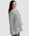 Tupelo Honey Maya Maternity Dolman CLUB STRIPE / XS Long Sleeve Top