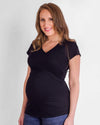 Tupelo Honey Nina Maternity Top BLACK / XS Short Sleeve Top